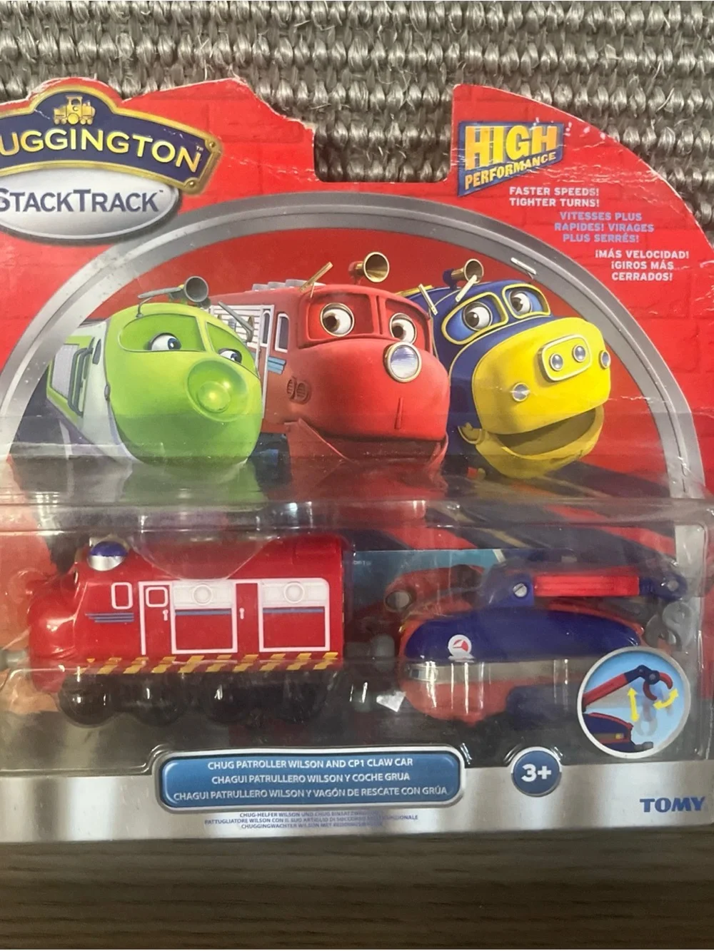 Chuggington StackTrack Red Wilson & Blue Claw Rescue Cars Kids Toy
